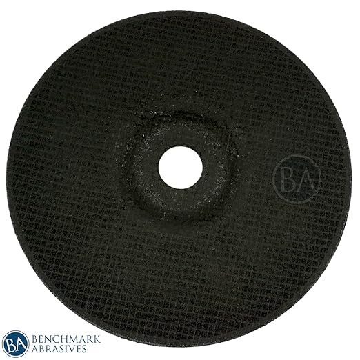 Benchmark Abrasives 7 Inch Grinding Wheel for Metal, Steel, Fiberglass - Thin Type 27 Depressed Center Angle Grinder Cutting Disc with 7/8" Arbor Hole, Cut Off Wheels Grinder Wheel - 10 Pack