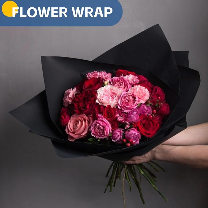 Black Wrapping Paper 15"x390", Wrapping Paper Kraft Paper Roll - Image 5