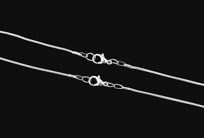24pcs Chains for Jewelry Making 20 Inch 925 Sterling Silver Plated 1.2mm DIY - Image 6