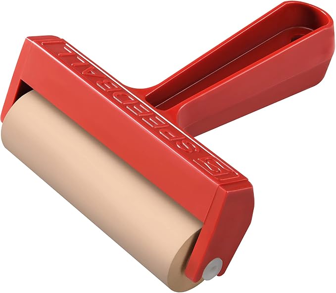Speedball Pop-in Soft Rubber Brayer, 4-Inch Roller - Image 2