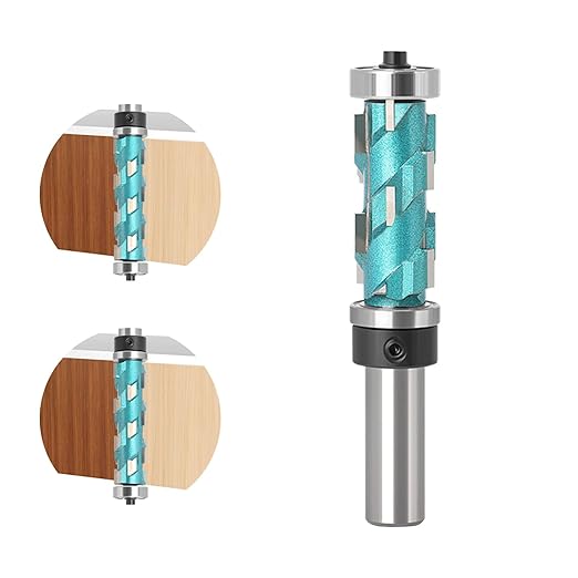 1/2 Shank 1-3/4" Spiral Top Bearing CNC Router Bit Flush Trimming Bit Engraving Router planing Head Wood Cutter Woodworking Tools Carving Cutting Tool
