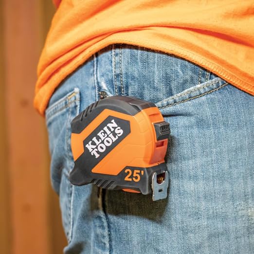 Klein Tools 9525 Tape Measure, 25-Foot Compact Double-Hook Imperial Measuring - Image 11