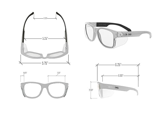 MAGID Y50 Safety Glasses for Construction | White Frame — 1 Pair, ANSI Z87.1+ - Image 7