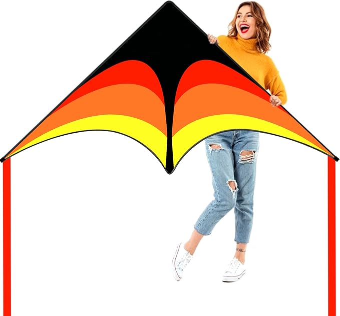 Large Single Line Beach Kite for Adults by Kaiciuss