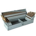 COMOWARE 115Pcs Drill Bit Set (1/16"-1/2"), M35 HSS Twist Drill Bits, Jobber Length, Straight Shank, Metal Drills bit Set for Steel, Stainless Steel/Iron/Wood/Plastic, with Metal Indexed Storage Case