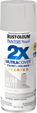 Rust-Oleum Painter's Touch 2X Ultra Cover Spray Paint, Perfect Gray | Indoor by Rust-Oleum