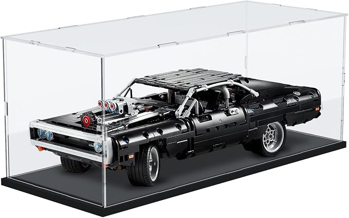 Acrylic Display Case Box for 1/12 Scale Model Car, Dustproof Protective by DuvinDD