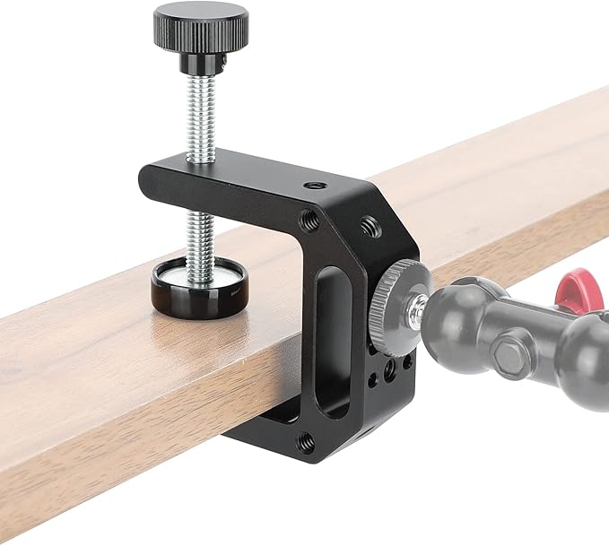 CAMVATE C Clamp(Widen) with Multiple 1/4"-20 and 3/8"-16 Threads (2.25" Neck) - 3305