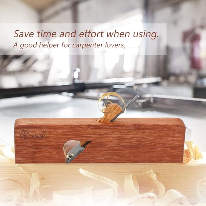 Hand Plane, Rosewood Cable-line Woodworking Plane Carpenter Planer Wood Cutting Tool Perfect for Woodworking Trimming Wood Planing Surface Smoothing 9.7 * 2.5 * 0.9in