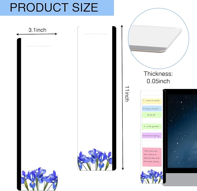 Office Desk Accessories 2pcs Multifunction Computer Monitor Memo Board - Image 2