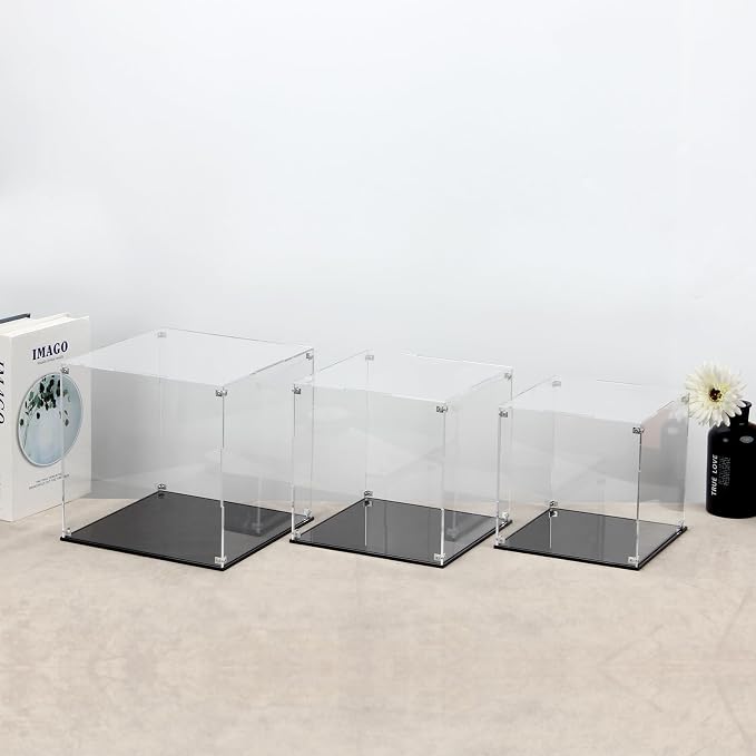 Clear Acrylic Display Case for Collectibles Assemble, Cube Box Dustproof - Image 5