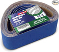 3" x 21" Zirconia Sanding Belts for Metal, 3 x 21 Inch Zirconia Metal Grinding Sand Paper, 16 PCS 4 Each of 60/80/120/240 Assorted Grits