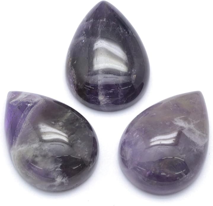Fashewelry Natural Teardrop Flat Back Cabochons Beads by FASHEWELRY