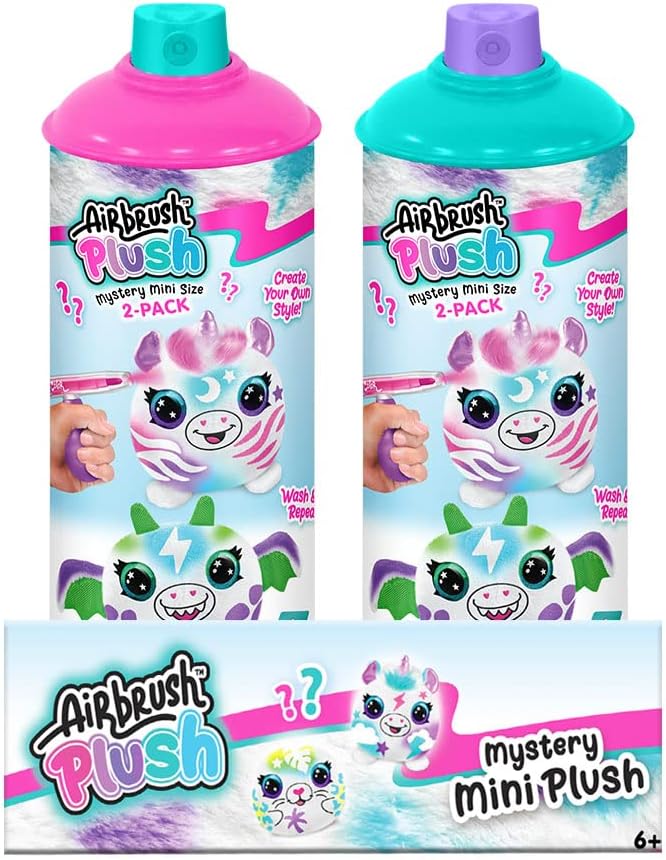 Canal Toys Personalize Airbrush Plush Mini Mystery 2 Pack! Which 2 plushies - Image 2