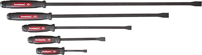 Mayhew Pro 61050 Punch and Chisel Kit, 24-Piece & Mayhew 61366 Dominator Pry Bar Set, Curved, 5-Piece