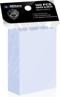 100 Pack Card Sleeves, Perfect Fit Inner Sleeves Ideal by Mlikero