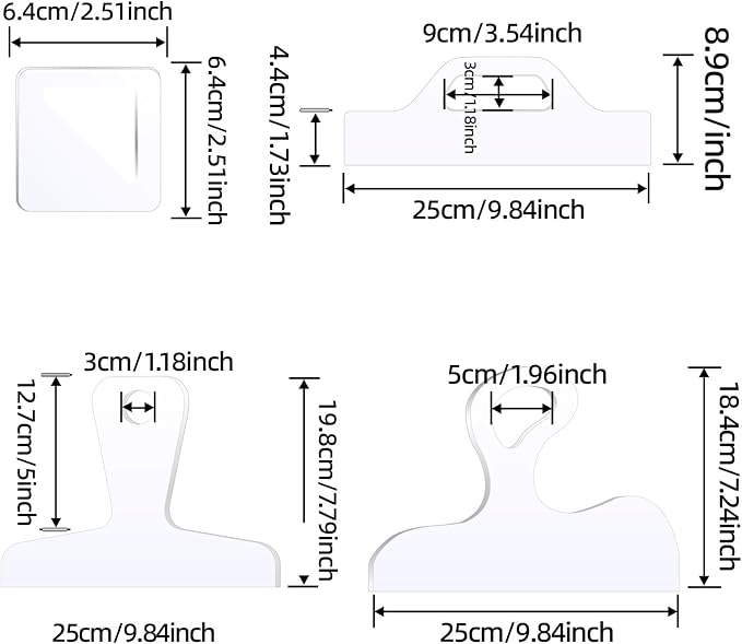 Router Templates, 5mm Clear Cut Board Woodworking Handle Templates, Angled - Image 2
