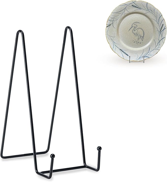 Hoewina Plate Stands for Display, 3 Pack 8 Inch Plate Holder Display Stands by Hoewina