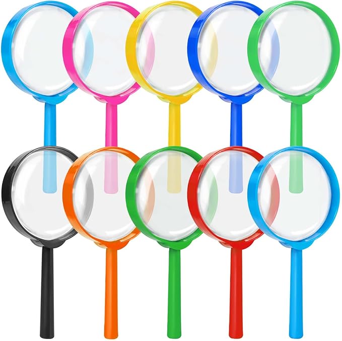 SenseYo 10 PCS Mini Magnifying Glass by SenseYo