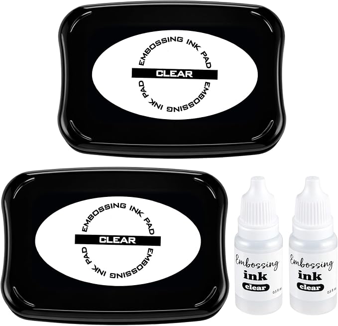 ForraFun 2 Pack 4 Inch Clear Embossing Ink Pad by Unknown