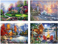 4 Pack Stamped Cross Stitch Kits by DIYHomeDecor