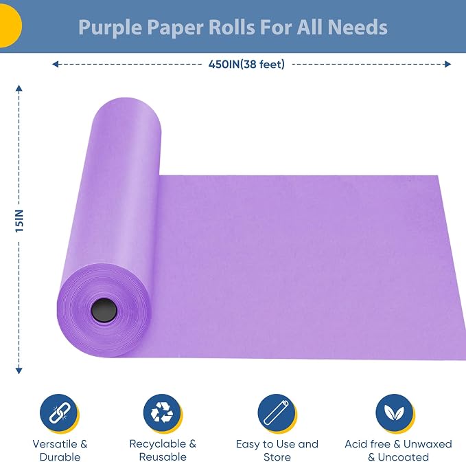 Purple Wrapping Paper, DIY Bouquet Flower Gift Wrap, Floral Supplies - Image 2