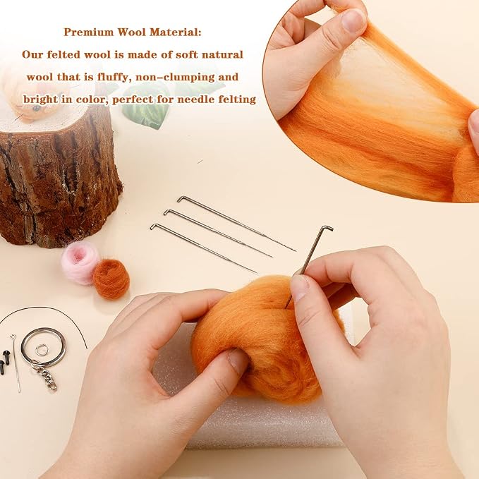 SHWAKK Needle Felting Kits, Needle Felting Starter Kit - Image 3