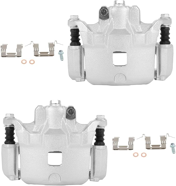 cciyu Front Left & Right Brake Calipers Assembly w/Bracket 19B2690 19B2691 2002 2003 2004 For Infiniti For I35,2002 2003 2004 2005 2006 For Nissan For Altima,2002 2003 2008 For Nissan For Maxima