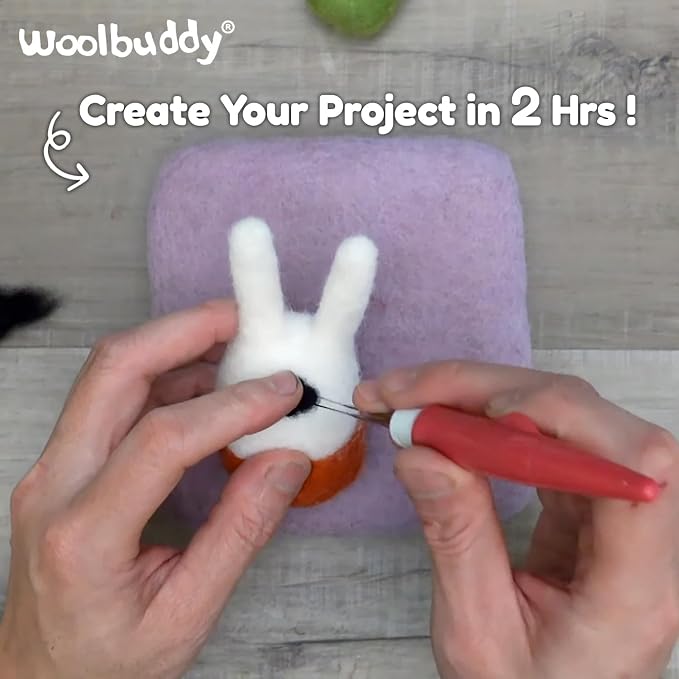 Woolbuddy Needle Felting Kit for Beginner Adults, Starter Set - Image 3