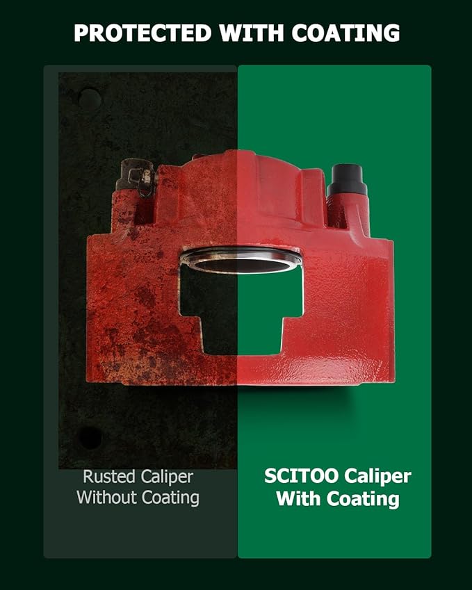 SCITOO Front Left Brake Caliper Without Bracket 184300 Compatible For Cadillac 1990-1993 1997-2000 For Chevrolet 1988-2002 For Dodge 1994-1999 For GMC 1988-2002