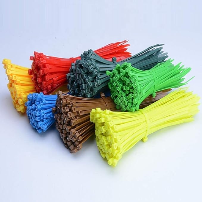 4 Inch Yellow Zip Ties (1000 Pieces), 18lb Strength, Nylon Cable Wire Ties