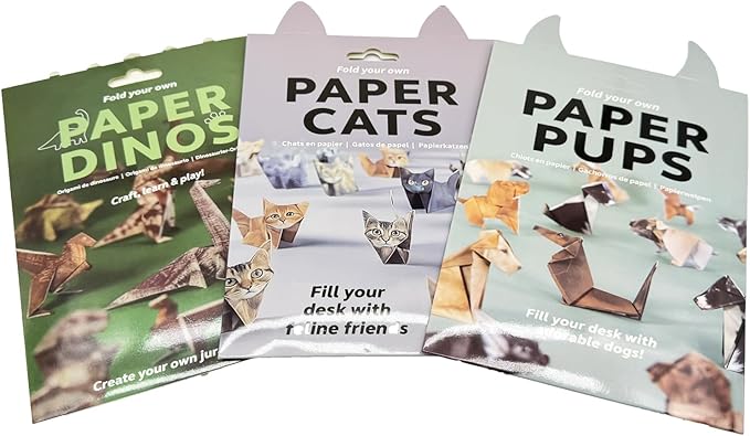 50 Sheets DIY Paper Cats, Origami Paper Kit to Fold Cute Cat Figures, Desk by Unknown