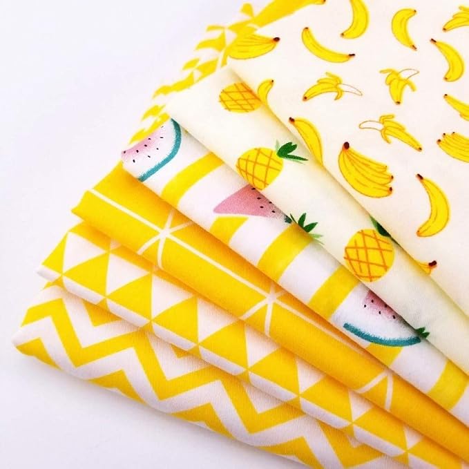 Aubliss 50pcs 100% Cotton Fabric Bundle 10" x 10" PreCut Fat Squares Sheets - Image 6