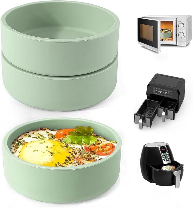 3Pcs ZHYEEDAA Air Fryer Egg Mold, Silicone Egg Molds, Individual Egg Bite Maker by ZHYEEDAA%EF%BC%9ADeliverWhatYouNeed