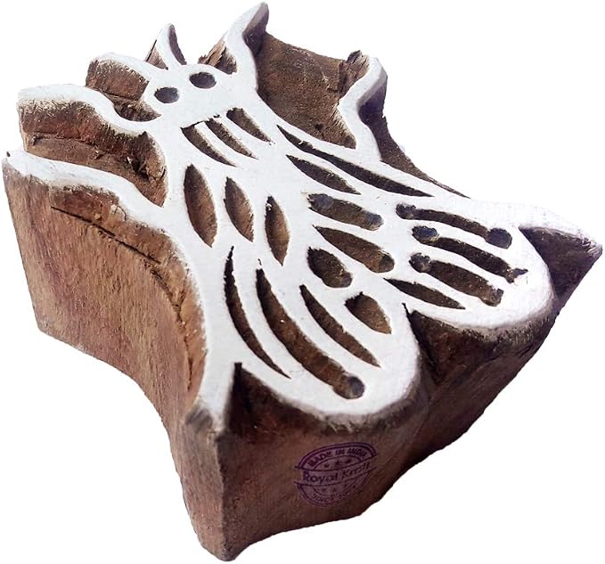 Royal Kraft Wooden Stamps DIY Fabric, Henna Printing Blocks THDtag072 by RoyalKraft