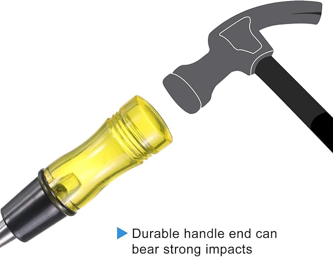 HARFINGTON Wood Chisel 3/4" CRV Steel Beveled Edge Blade PVC High Impact Handle Woodworking Hand Tools with Caps for Carving Furniture Making Carpentry Tools