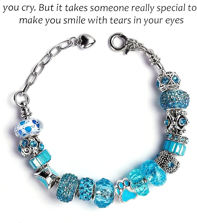 Aipridy European Large Hole Beads, Colorful Glass Charm Beads Set - Image 6