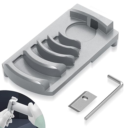 PVC Pipe Chamfer Tool with Sharp Blade for Pipe Burring, Deburring Tool for Six Pipe Sizes from 1-1/4 to 4", for PVC ABS CPVC PP PE Pipe