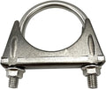 Heavy Duty 2.25" Exhaust U-Bolt Clamp 2 1/4 Inch Stainless Exhaust Clamp