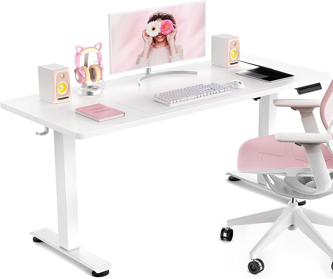 Veken 47.2 Inch Large Electric Standing Desk, Gaming Table, Suit students by Veken