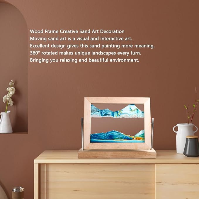 Bochino Moving Sand Art Picture Dynamic Sand Picture 3D Sand Art Frame - Image 7