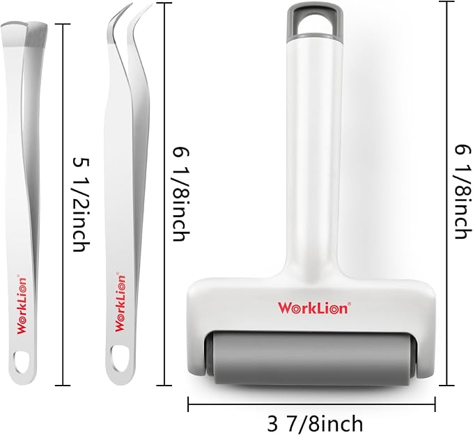 Brayer Roller & Mat Tweezers Remover Set: Worklion Brayer Compatible - Image 2