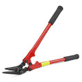Heavy Duty Strapping Cutter - 18" High Carbon Steel Blade for Steel & Polyester (PET) Strapping up to 2" Width & 0.044" Thickness - Ergonomic Handle for Comfort & Precision Cutting