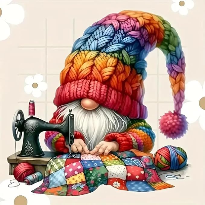 Gnome Stamped Cross Stitch Kits by Unknown