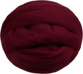 JeogYong Needle Felting Wool, 7.05oz Wool Roving Chunky Wool Yarn, Wine Red by JeogYong