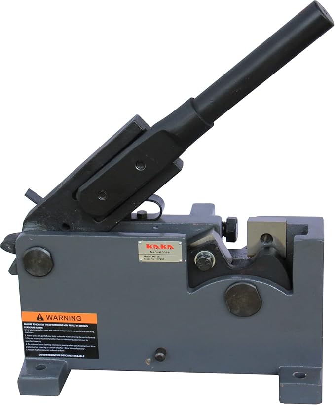 KAKA INDUSTRIAL MS-28 Manual Sheet Metal Shears - Cuts Square Steel, Rebar, Rod, Flat Bar, Round Steel up to 1.1 in / 28mm