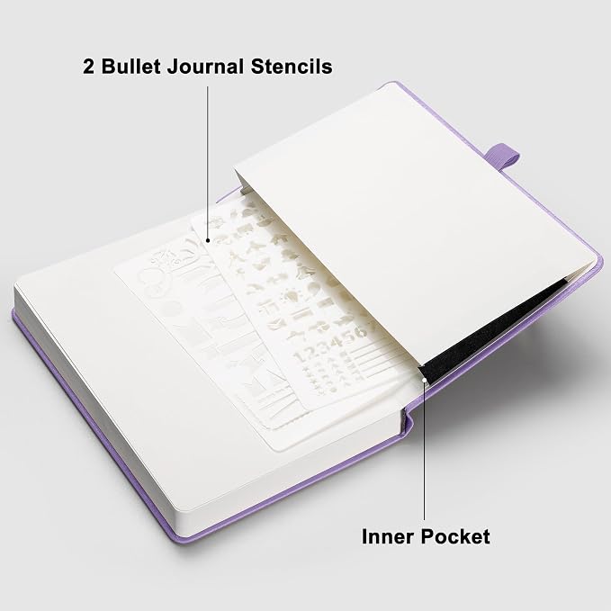 RETTACY Blank Journal Notebook, 192 Pages, A5 Medium Size | Leather Hardcover - Image 7