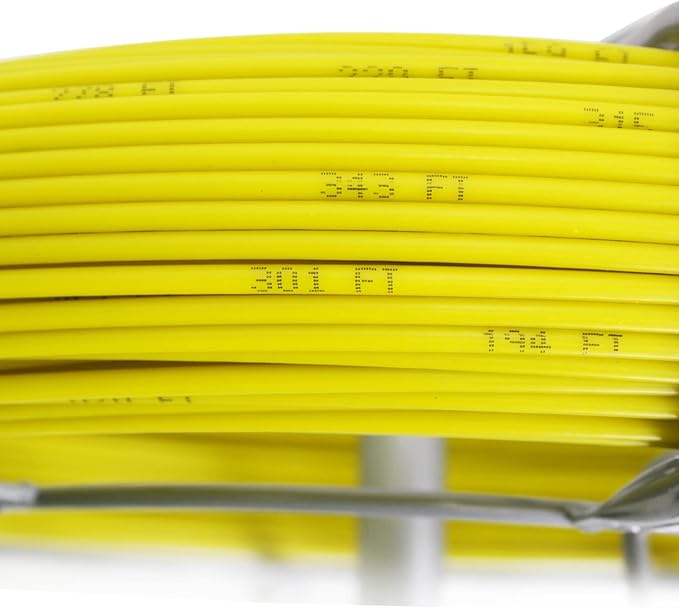 6MM 350FT Fiberglass Fish Tape Reel Wire Cable Running Rod Duct Rodder Fish Tape Cable Pulling Rod with Continuous