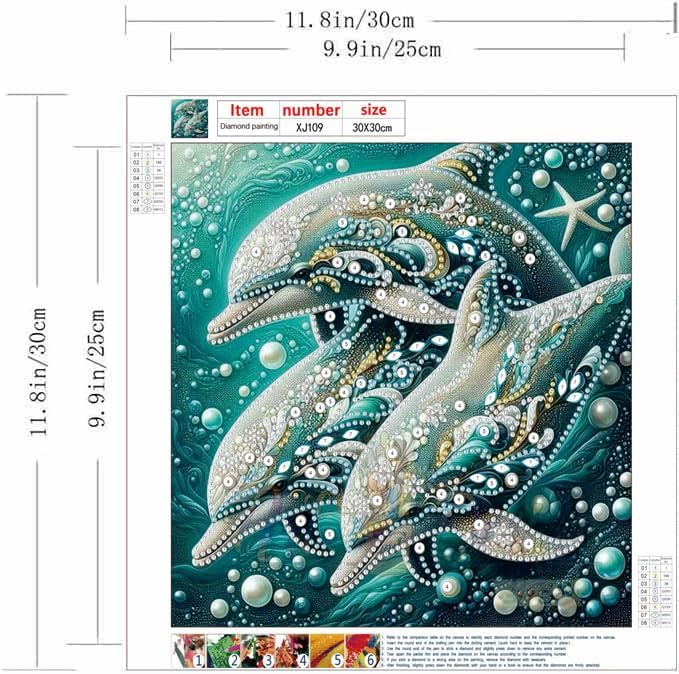 Dolphin Animal Diamond Art Kits - Image 6