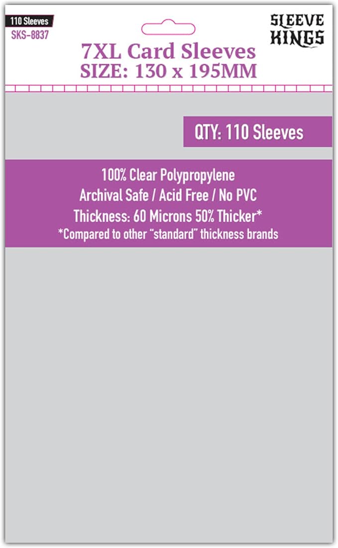 Sleeve Kings Standard Card Sleeves – 110 Count, XXL Size, Compatible by SleeveKings
